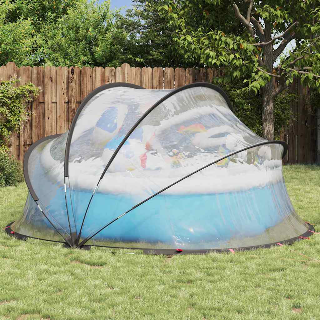 vidaXL Pooldome Doorzichtig 336 x 322 x 160 cm PVC
