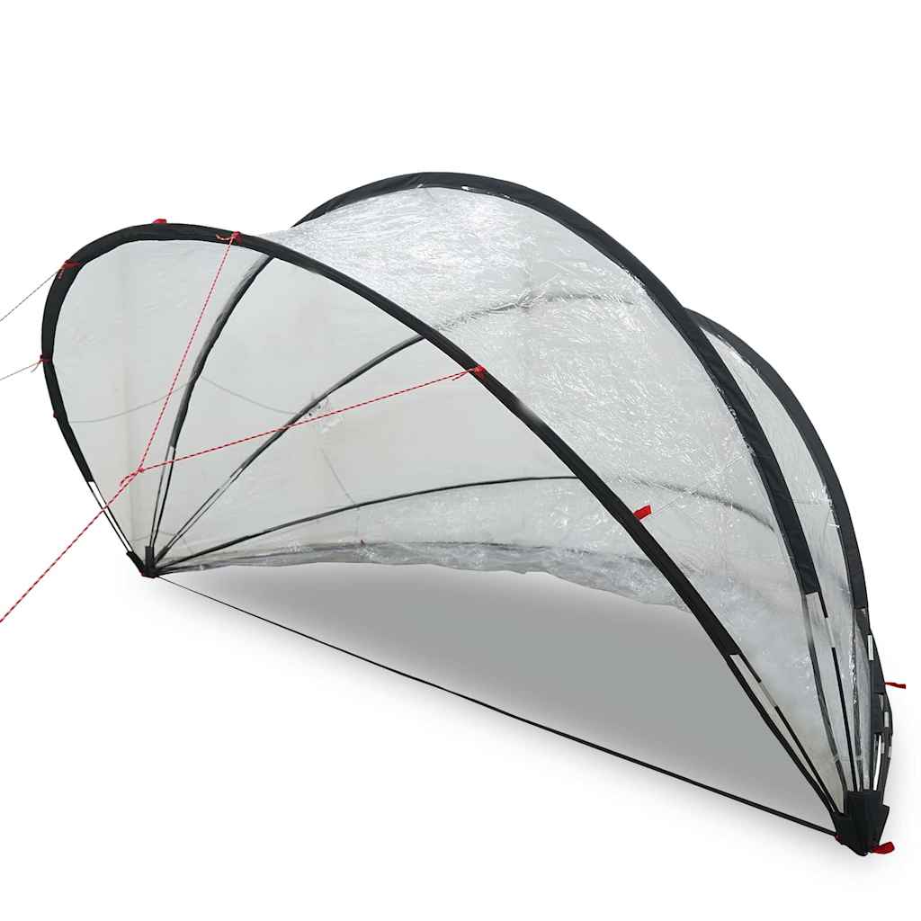 vidaXL Pooldome Doorzichtig 336 x 322 x 160 cm PVC