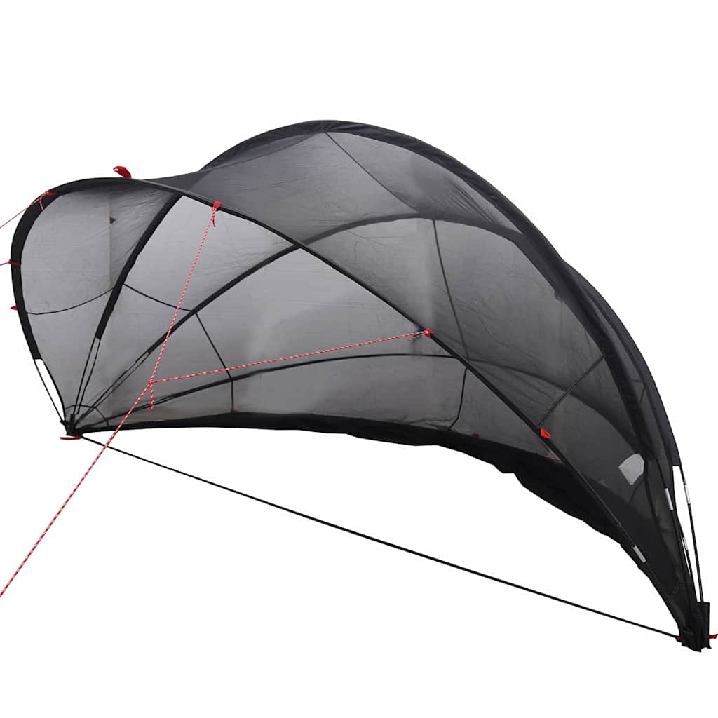 vidaXL Pooldome Zwart 336 x 322 x 160 cm 185T polyester met PU-coating