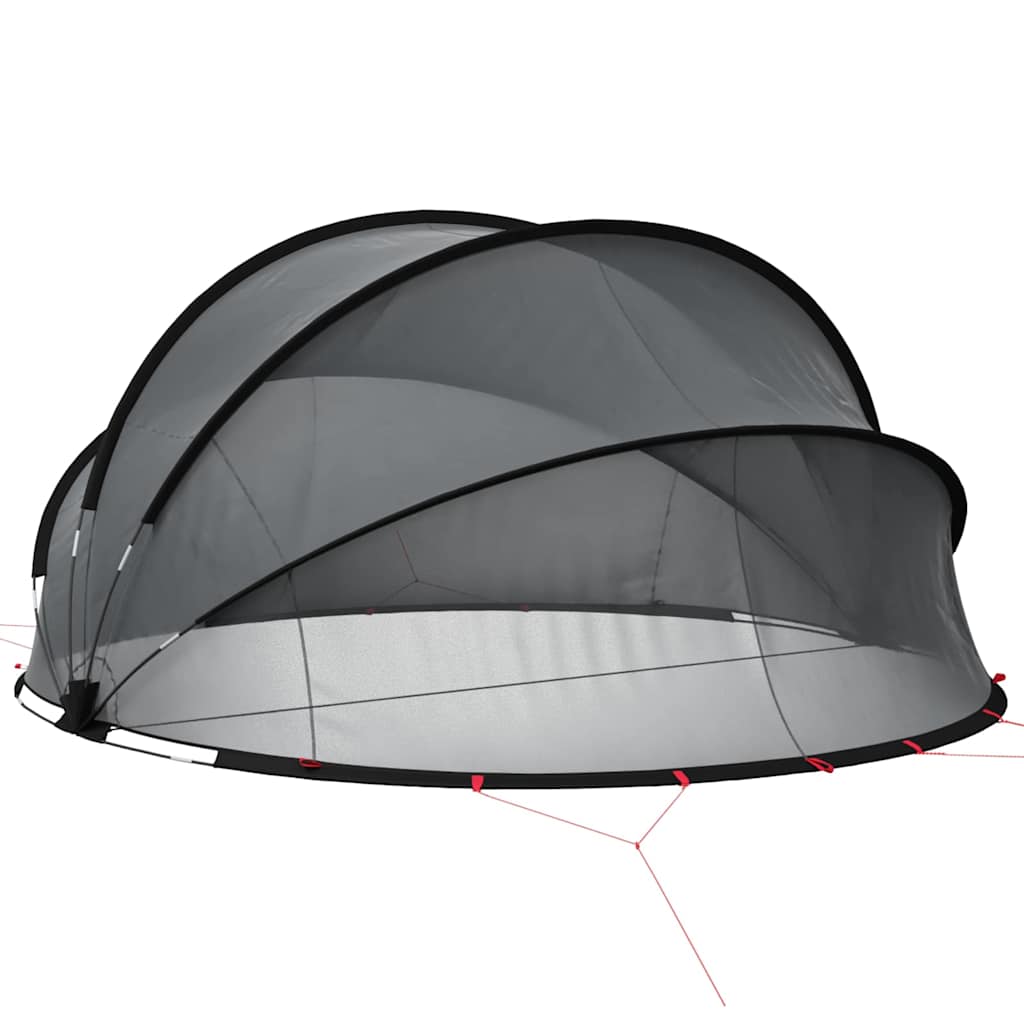 vidaXL Pooldome Zwart 336 x 322 x 160 cm 185T polyester met PU-coating
