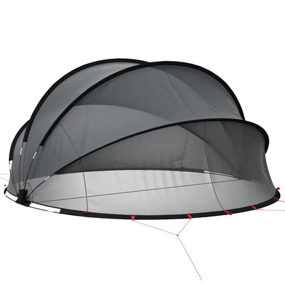 vidaXL Pooldome Zwart 336 x 322 x 160 cm 185T polyester met PU-coating