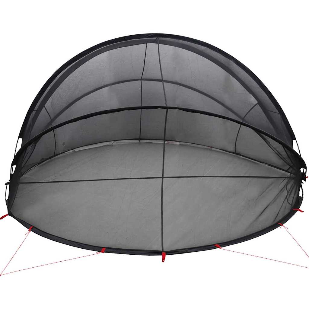 vidaXL Pooldome Zwart 336 x 322 x 160 cm 185T polyester met PU-coating