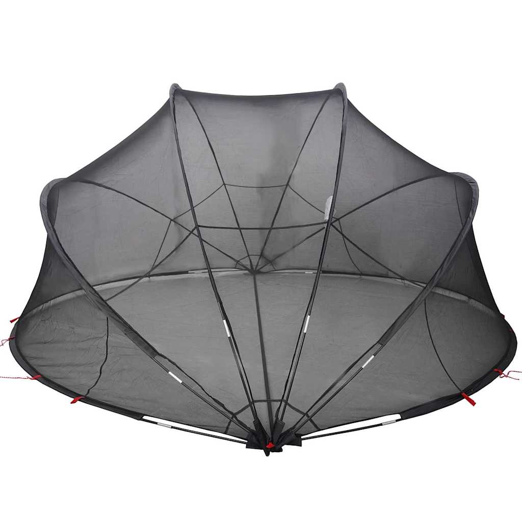vidaXL Pooldome Zwart 336 x 322 x 160 cm 185T polyester met PU-coating