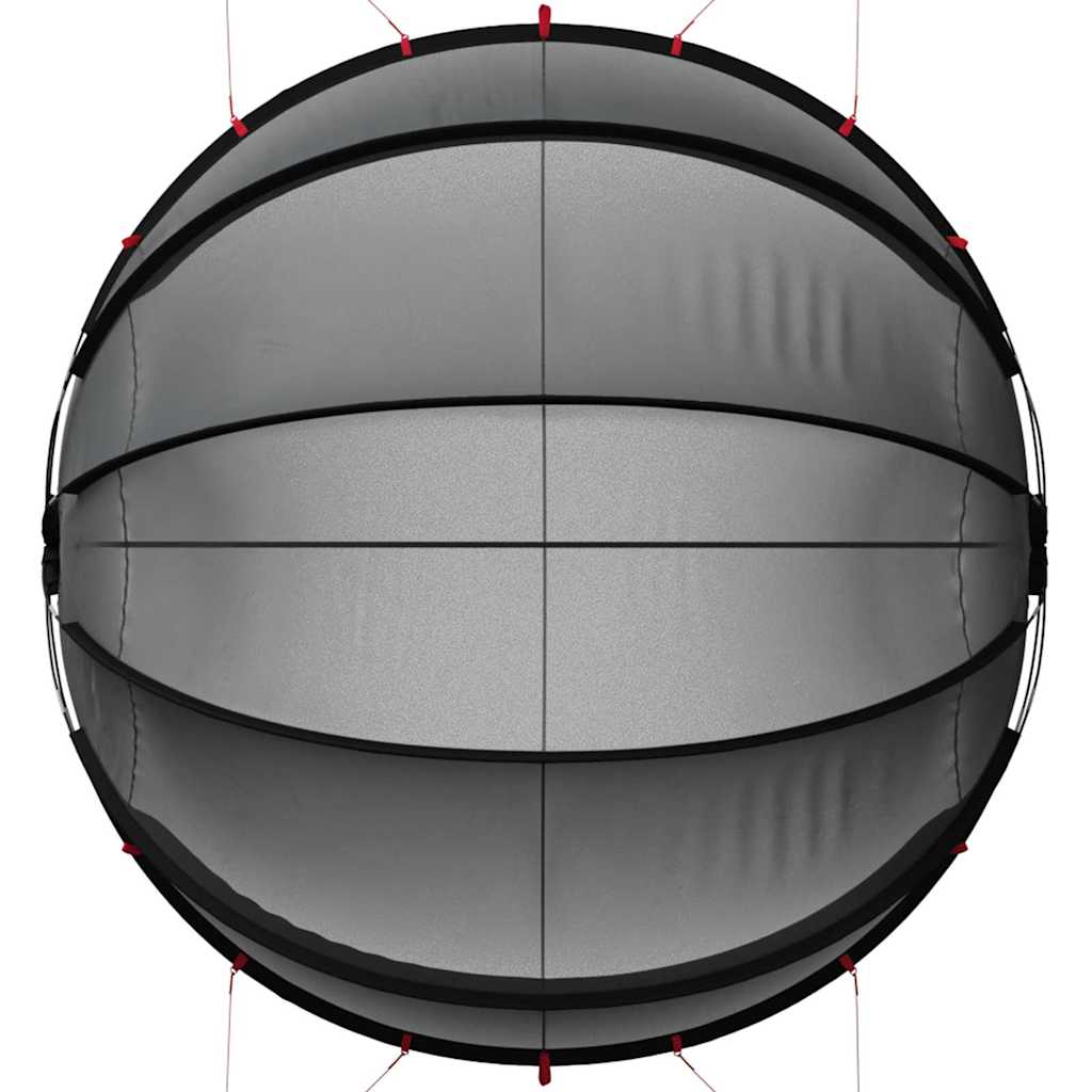 vidaXL Pooldome Zwart 336 x 322 x 160 cm 185T polyester met PU-coating
