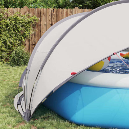 vidaXL Pooldome Grijs en Oranje 405 x 405 x 192 cm