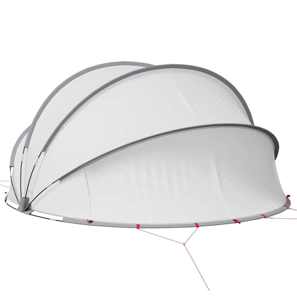vidaXL Pooldome Grijs en Oranje 405 x 405 x 192 cm