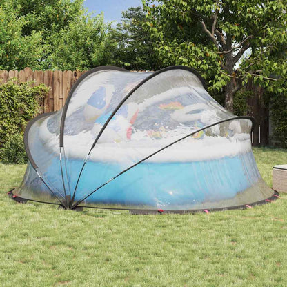 vidaXL Pooldome Doorzichtig 405 x 405 x 192 cm PVC