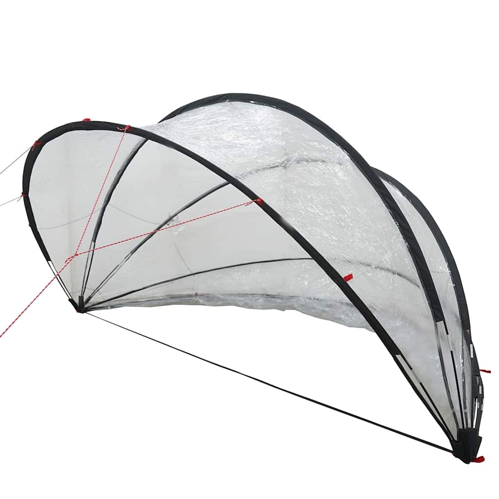 vidaXL Pooldome Doorzichtig 405 x 405 x 192 cm PVC