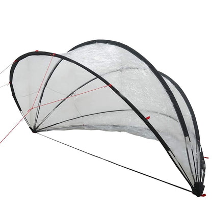 vidaXL Pooldome Doorzichtig 405 x 405 x 192 cm PVC