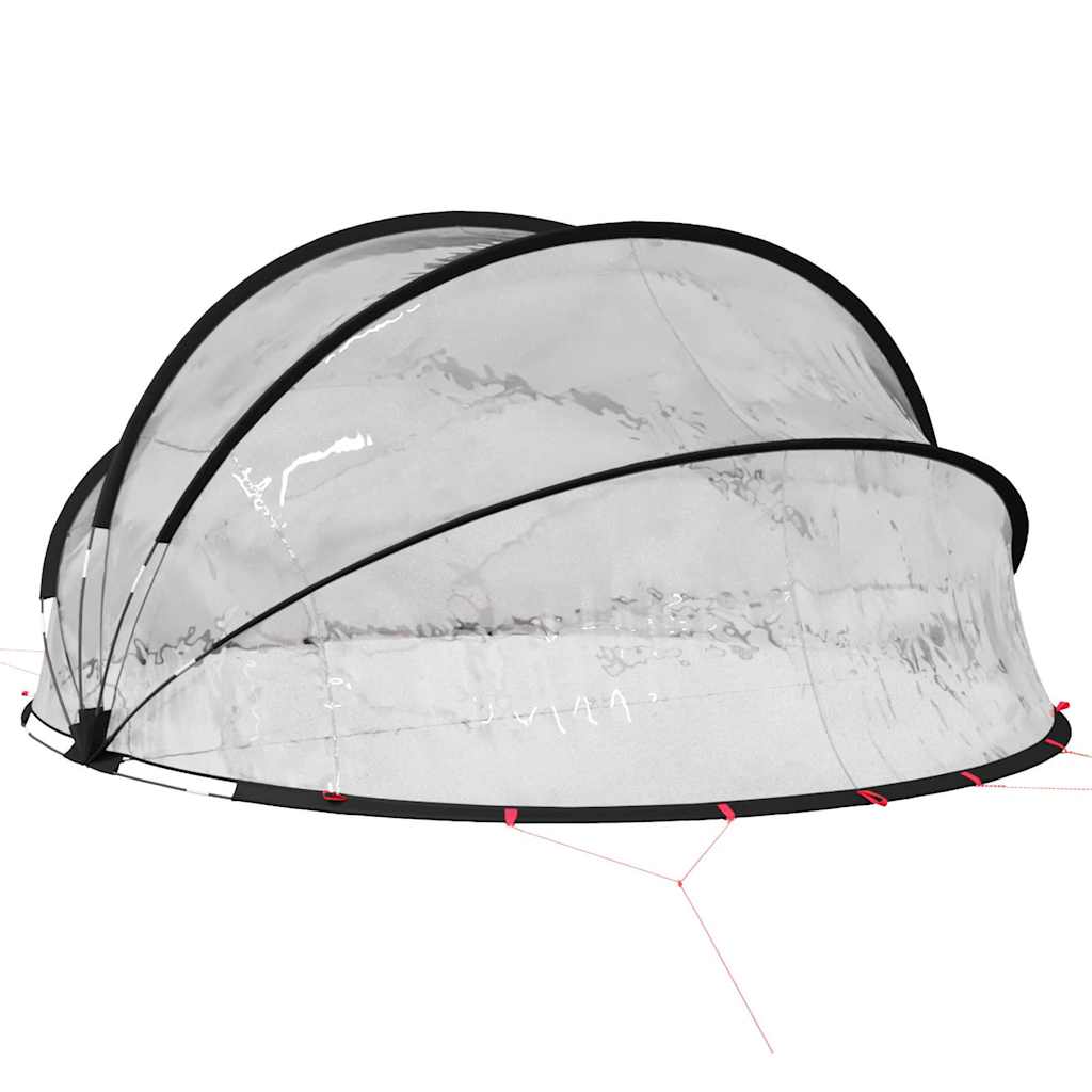 vidaXL Pooldome Doorzichtig 405 x 405 x 192 cm PVC