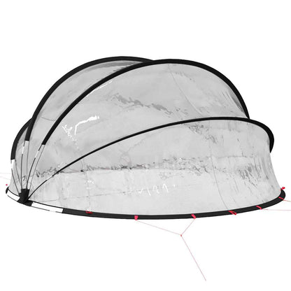 vidaXL Pooldome Doorzichtig 405 x 405 x 192 cm PVC