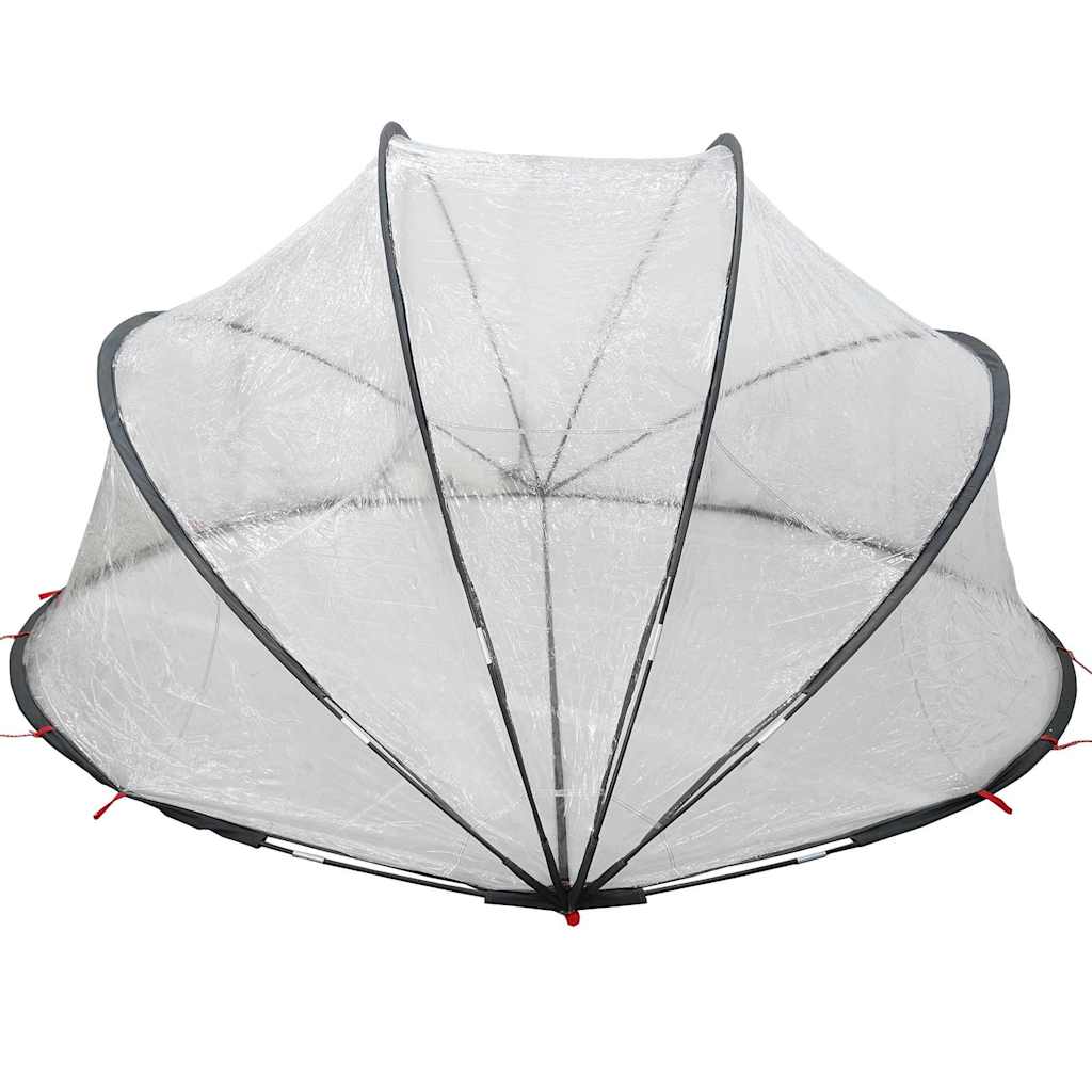 vidaXL Pooldome Doorzichtig 405 x 405 x 192 cm PVC