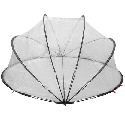 vidaXL Pooldome Doorzichtig 405 x 405 x 192 cm PVC