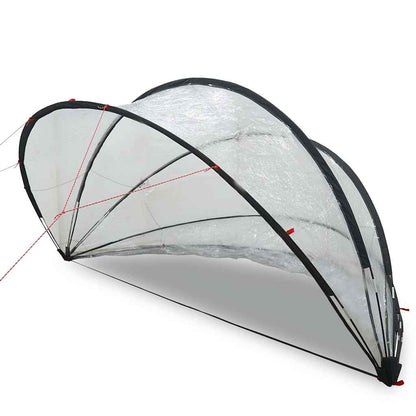 vidaXL Pooldome Doorzichtig 405 x 405 x 192 cm PVC