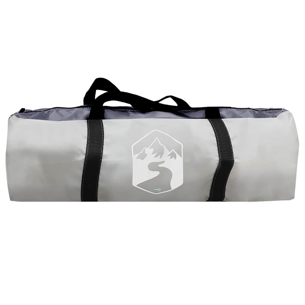 Grijze draagtas voor de vidaXL Pooldome, met stevige handvatten en logo.
