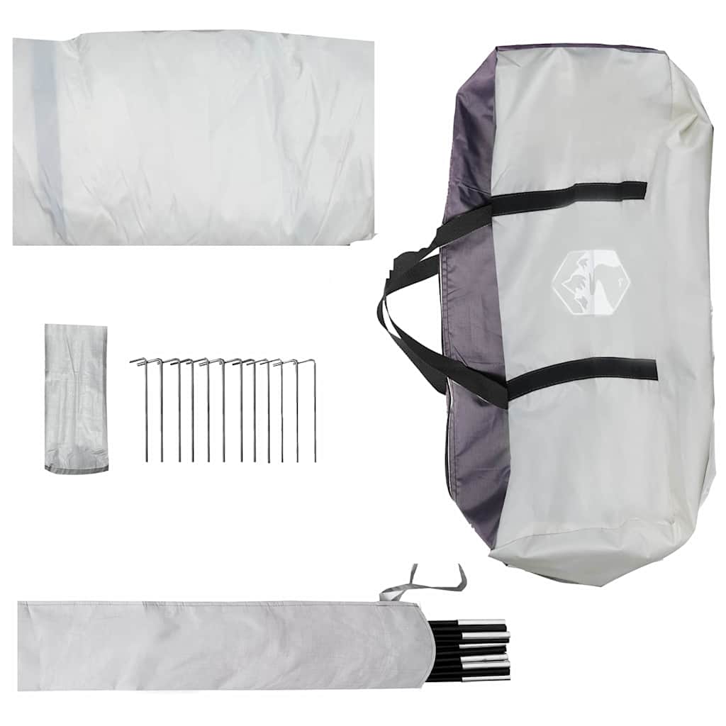 Accessoires van de vidaXL Pooldome, inclusief draagtas en bevestigingsmaterialen.