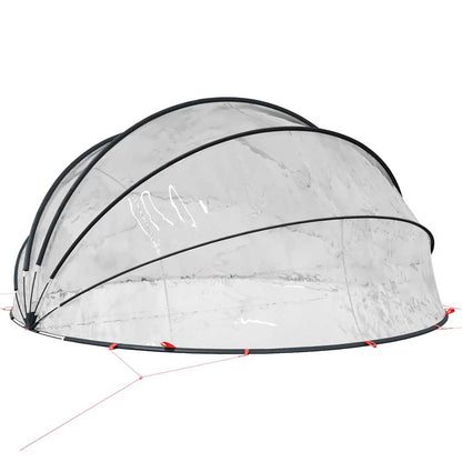 vidaXL Pooldome Doorzichtig 472 x 460 x 229 cm PVC