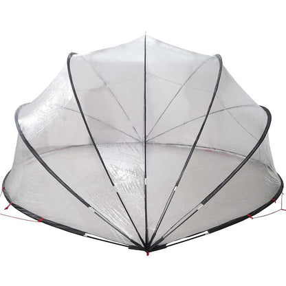 vidaXL Pooldome Doorzichtig 472 x 460 x 229 cm PVC