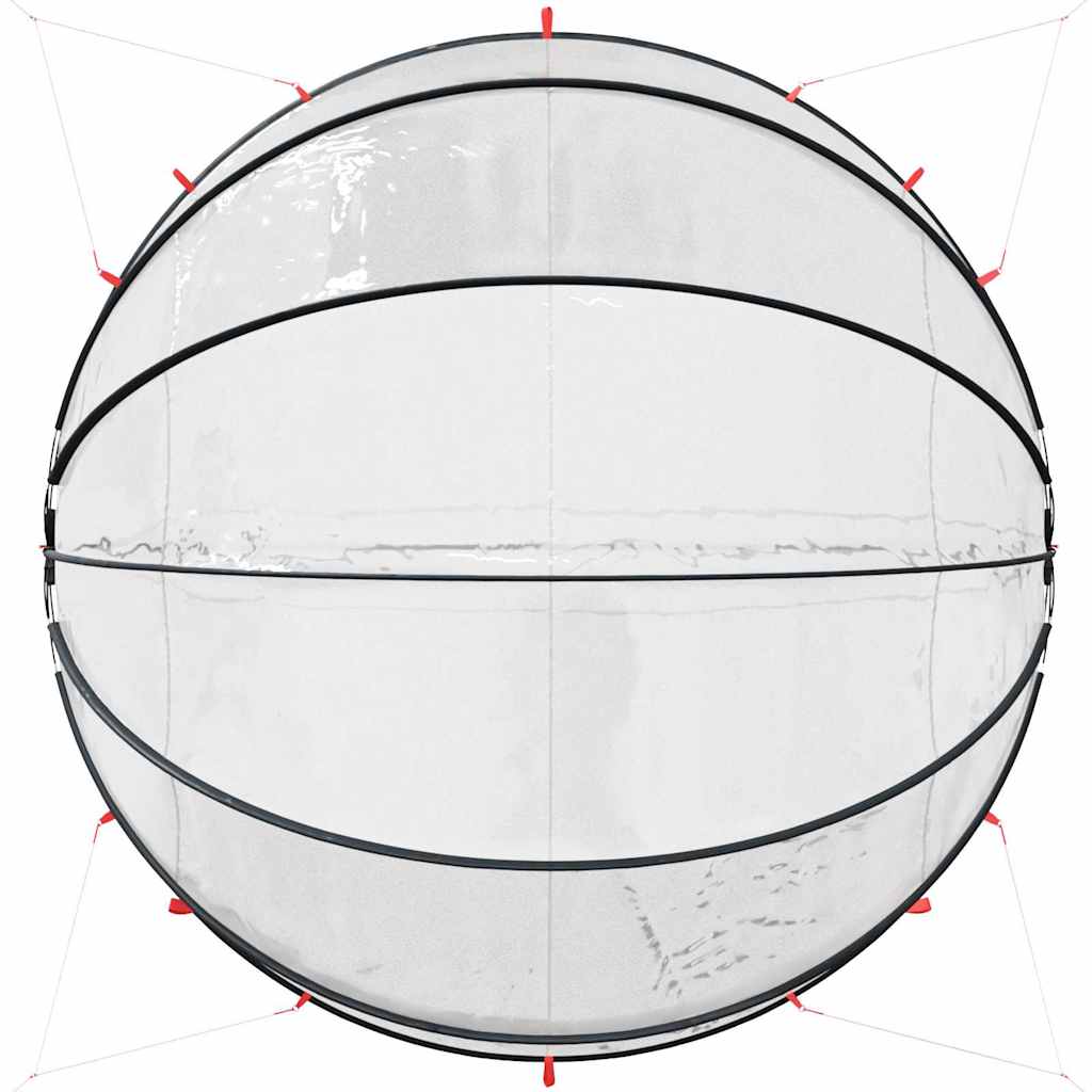 vidaXL Pooldome Doorzichtig 472 x 460 x 229 cm PVC