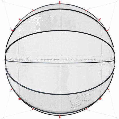 vidaXL Pooldome Doorzichtig 472 x 460 x 229 cm PVC