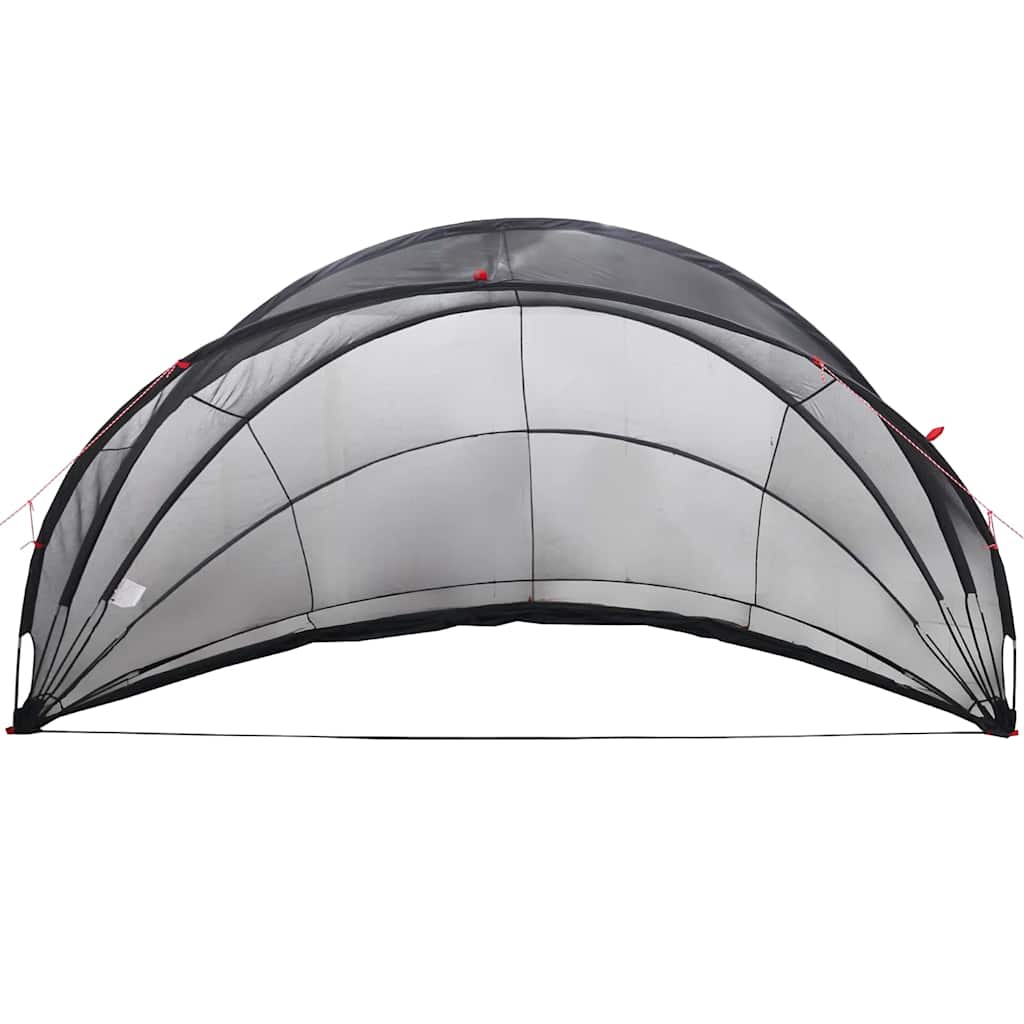 vidaXL Pooldome Zwart 472 x 460 x 229 cm 185T polyester met PU-coating