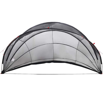 vidaXL Pooldome Zwart 472 x 460 x 229 cm 185T polyester met PU-coating