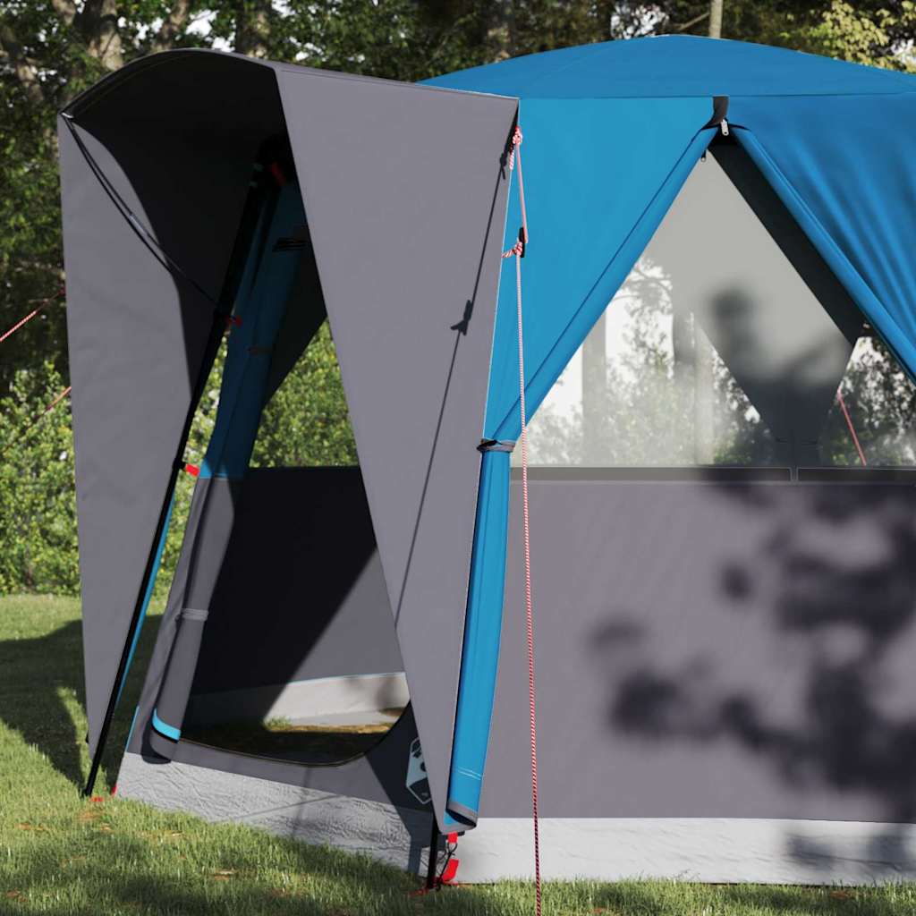 Detail van de vidaXL cabine tent met open ingang en grijze zijwand.