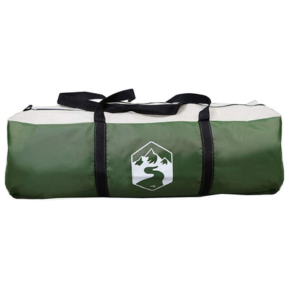 Draagtas van de vidaXL Cabin Tent in groen met zwart, voor eenvoudig transport.