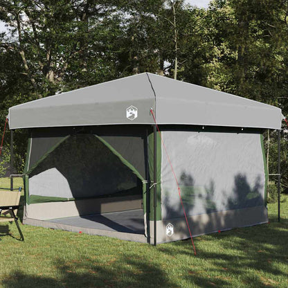 Groene vidaXL binnen tent voor 7 personen met ruime afmetingen en waterdichte bescherming.