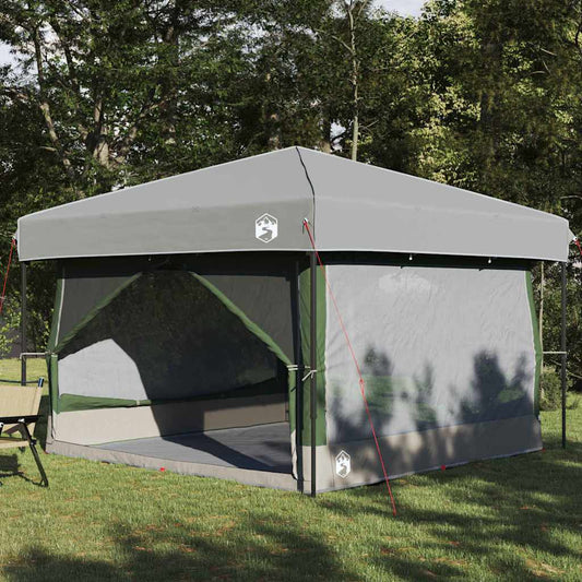 Groene vidaXL binnen tent voor 7 personen met ruime afmetingen en waterdichte bescherming.