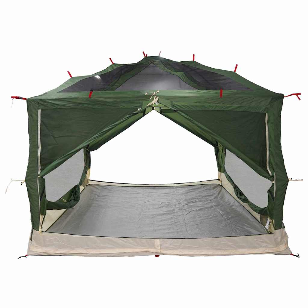 Detail van de vidaXL binnen tent voor 7 personen, zijaanzicht met open ingangen.