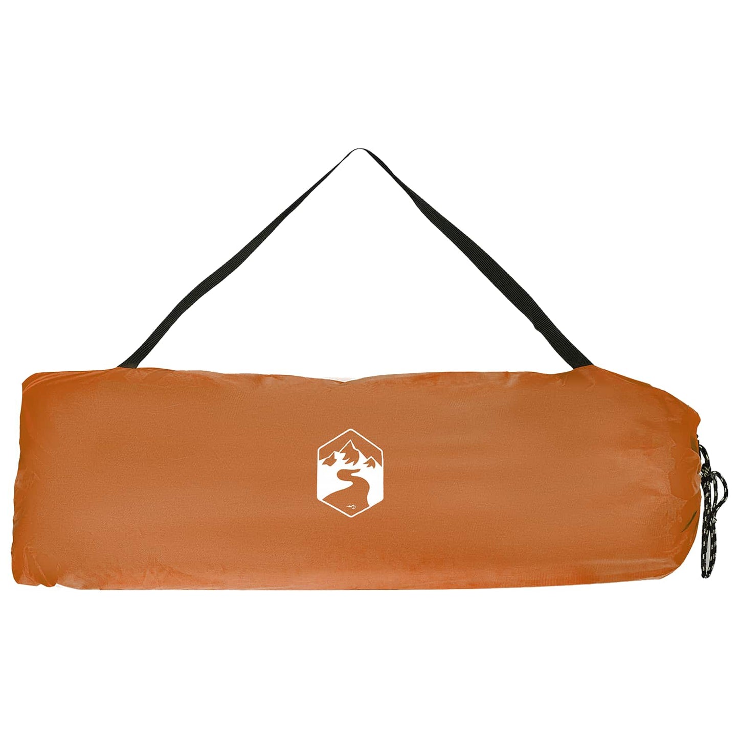 Oranje taffeta opbergtas van vidaXL voor de campingtent, met schouderband.