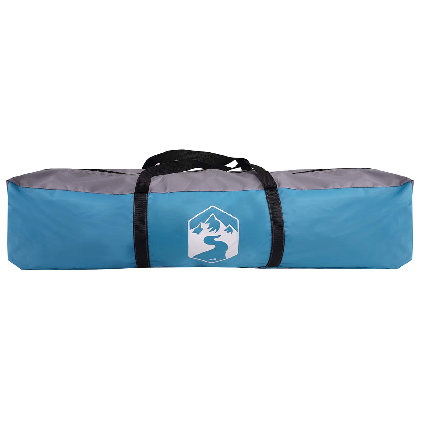 Blauwe vidaXL Instant Tent opbergzak met handvat voor eenvoudig transport.