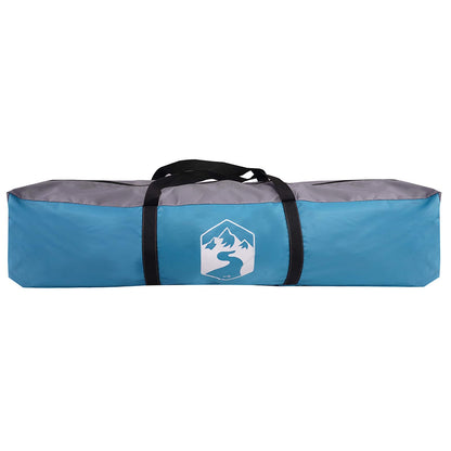 Blauwe vidaXL Instant Tent opbergzak met handvat voor eenvoudig transport.