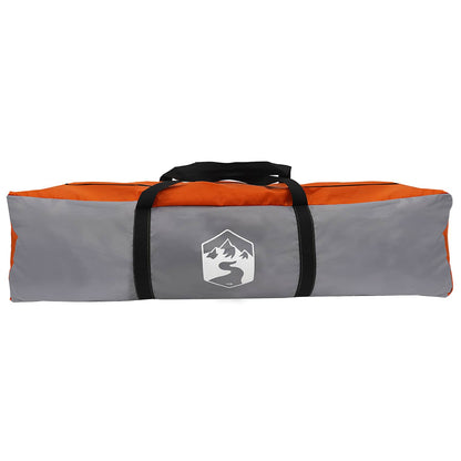 Grijze en oranje tenttas van vidaXL met handvat, geschikt voor de instant tent.