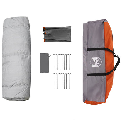 Detail van de vidaXL Instant tent onderdelen, inclusief stokken, haringen en opbergzak.