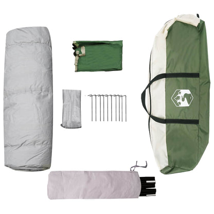 Detailweergave van de vidaXL Instant Tent met accessoires, waaronder haringen en draagtas.