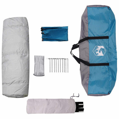 Detail van de vidaXL Instant Tent met accessoires, waaronder stokken en haringen.