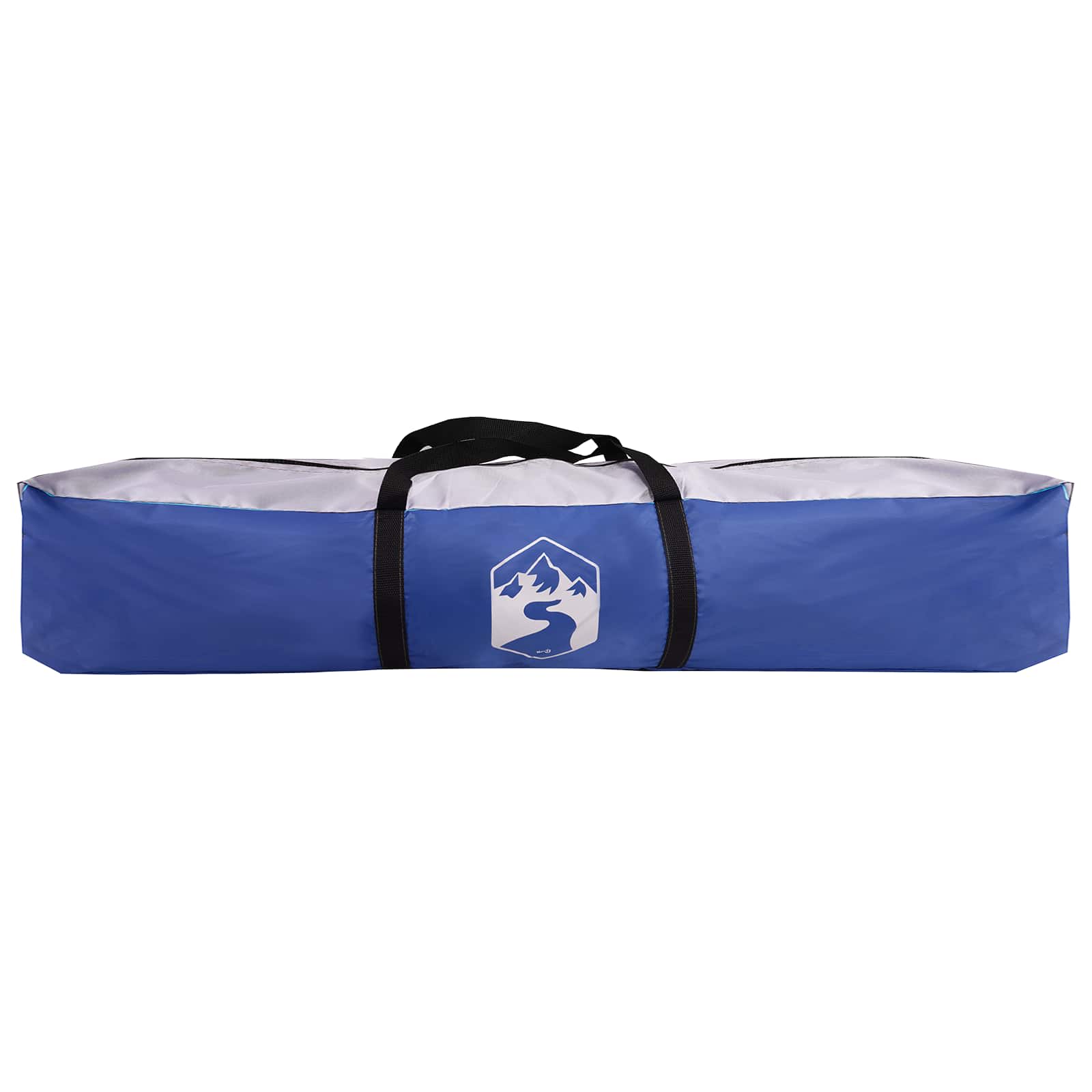 Draagtas van de vidaXL Instant Tent in azure blauw, met stevige handvatten.