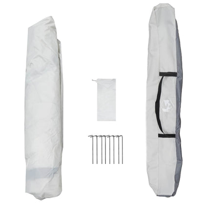 Draagtas en accessoires van de vidaXL Instant Tent, inclusief haringen en een kleine opbergtas.