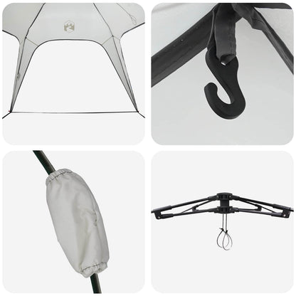 Detail van de haak en bevestigingsmechanisme van de vidaXL Instant Tent.