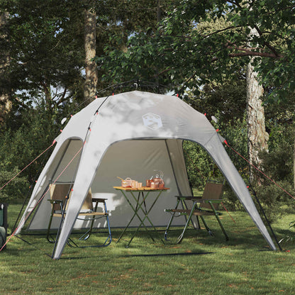 Grijze vidaXL Instant Tent voor vier personen met een ruime opzet en stevige constructie.