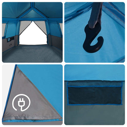 Detail van de binnenkant van de vidaXL Instant tent met haak en ventilatierooster.