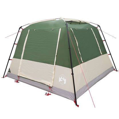 Detail van de vidaXL partytent in groen, met waterdichte stof en stevige stangen.