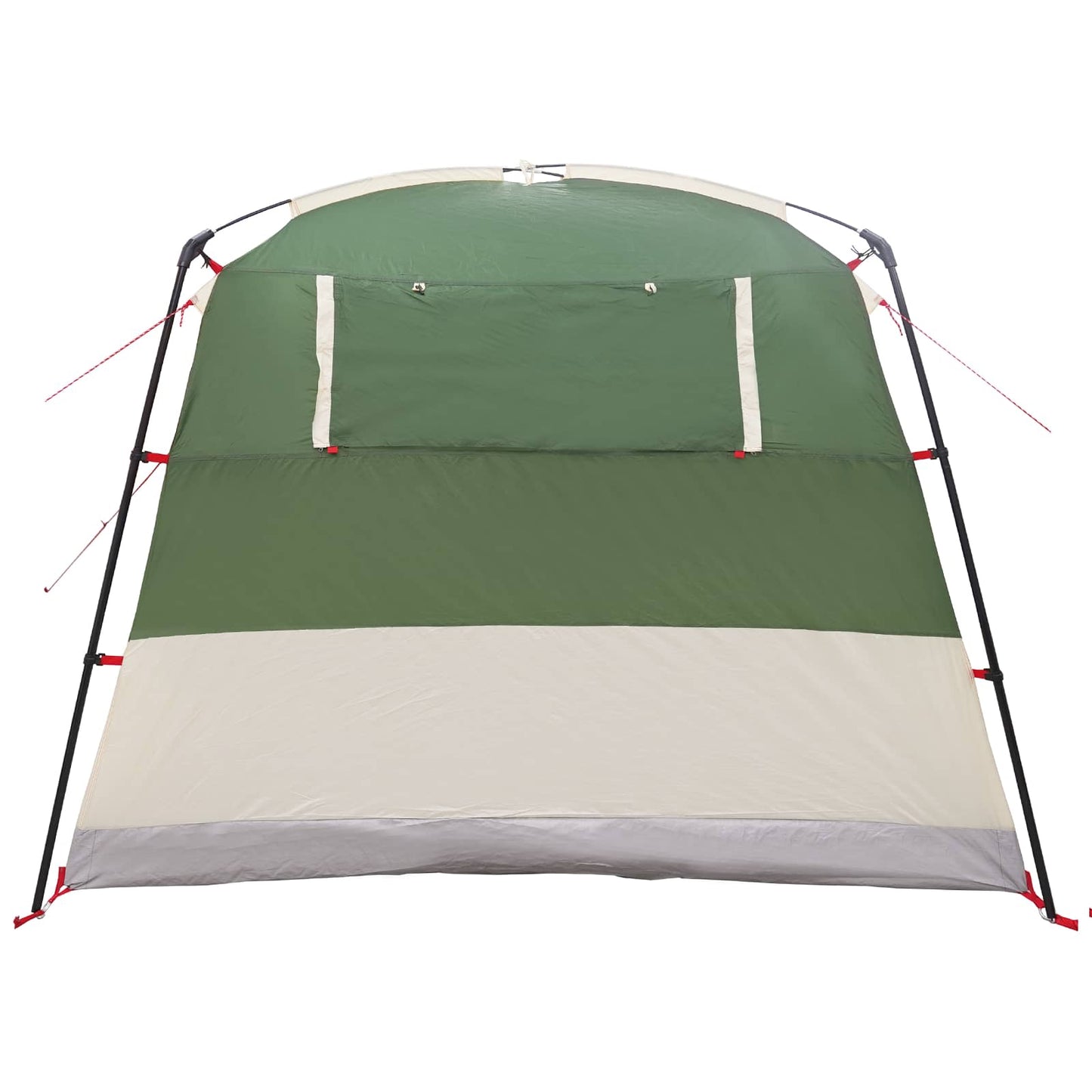 Detail van de groene vidaXL partytent met waterdichte voorkant en ventilatieopeningen.