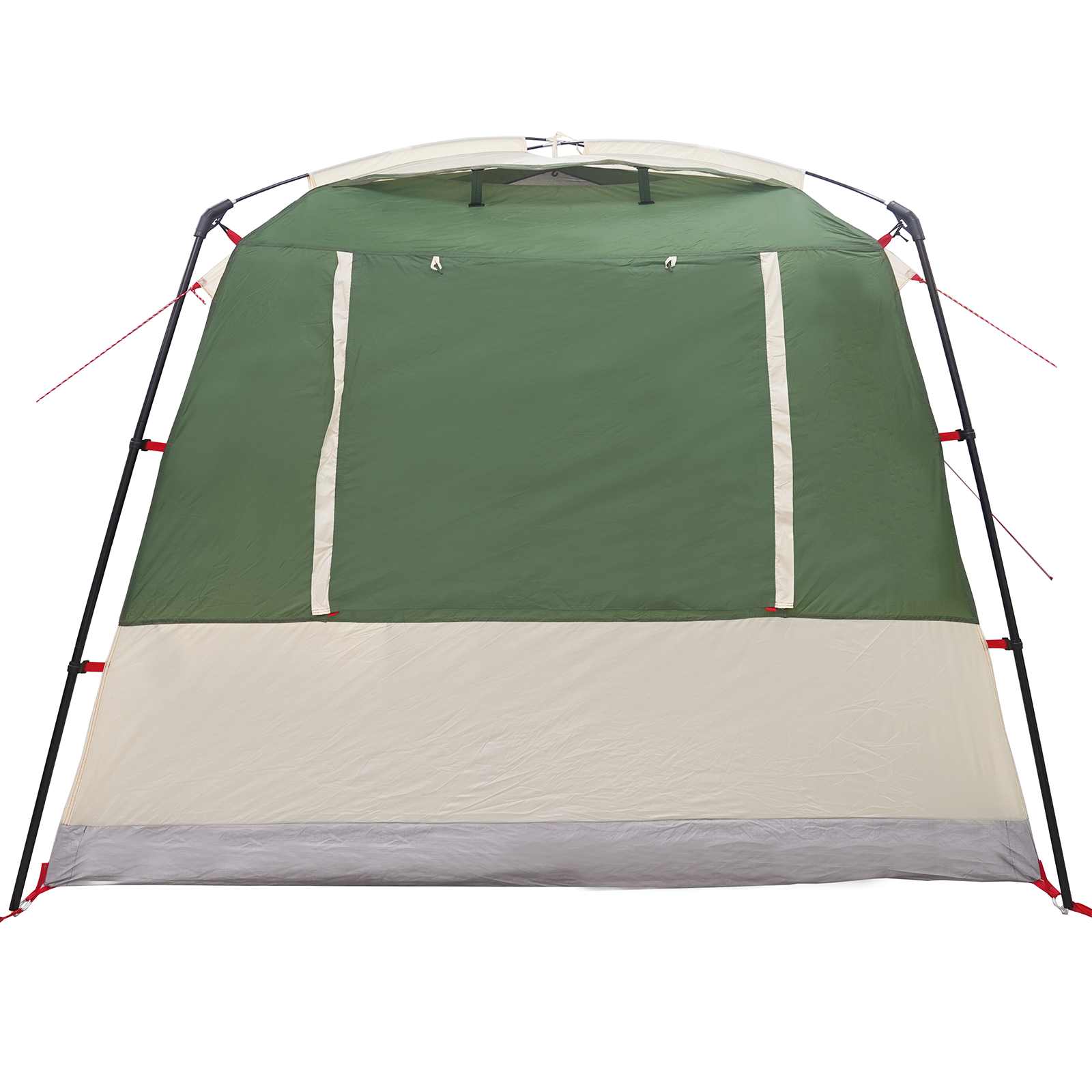Detail van de groene vidaXL partytent met waterdichte achterzijde en stevige bevestigingen.
