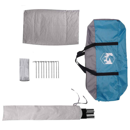 Detail van de vidaXL partytent met accessoires, inclusief haringen en draagtas.