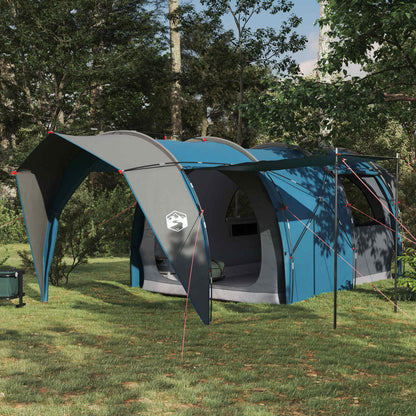 vidaXL tunneltent in blauw, met modern ontwerp en weerbestendige eigenschappen, geplaatst in een groene omgeving.