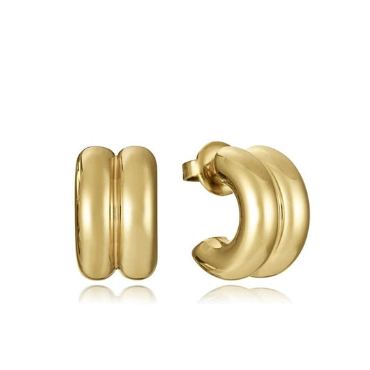 Elegante gouden Viceroy oorbellen met een verfijnde, luxe afwerking.