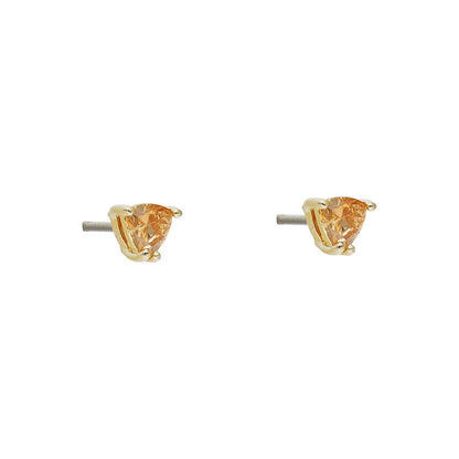 Swarovski oorbellen dames met elegante, gouden setting en amberkleurige kristallen.